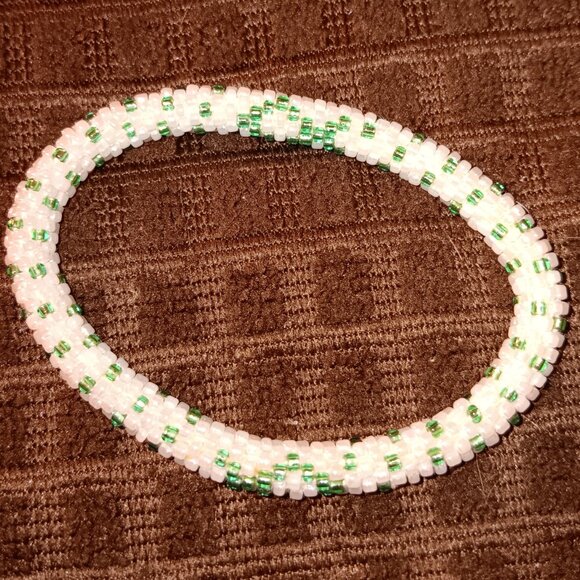 Handmade Glass Beaded Bracelet Artisan Kathmandu Valley Nepal - Picture 4 of 4